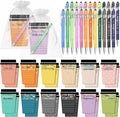 24 Sets Employee Appreciation Gifts Bulk Coffee Cup Sticky Notes with Inspirational Pens, Funny Notepads Motivational Ballpoint Pen Christmas Gifts for Coworker Teacher Nurse Office Supplies