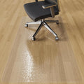 Tydle Chair Mat for Hard Floors, 36" x 48" Office Chair Mat for Hardwood Floors, Non-Slip Vinyl Floor Mat for Gaming Chairs, Hard Floor Protector Computer Under Desk Mat for Home Office (Clear-Rose)