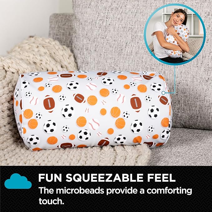 Brookstone Squishy FOM Cushion Pillow - The Original Stretchy, Comfy, Colorful Pillow for Neck, Lumbar Support, and Bed - for Sleeping, Car, Travel - Small Pillow, Sports, 12 x 7 Inches
