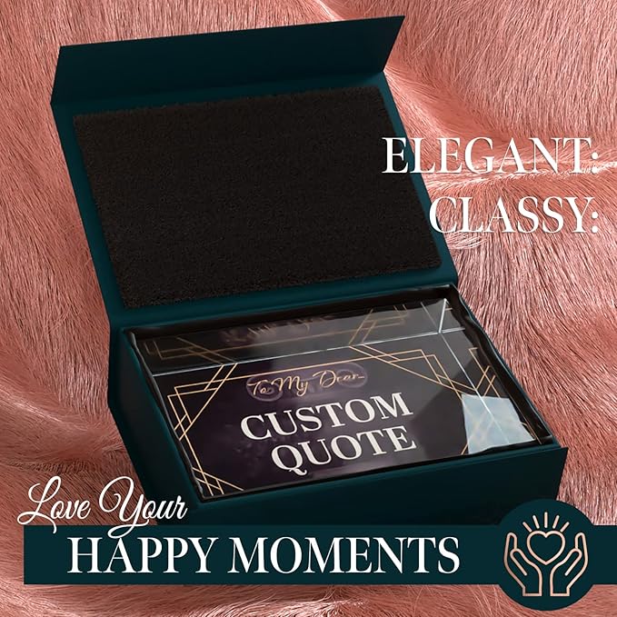 Custom Acrylic Sign Personalized, Custom Desk Name Plate, 18 Styles, (4"x6"), With Gift Box, USA Made by Acryluxe. (Fantasy)