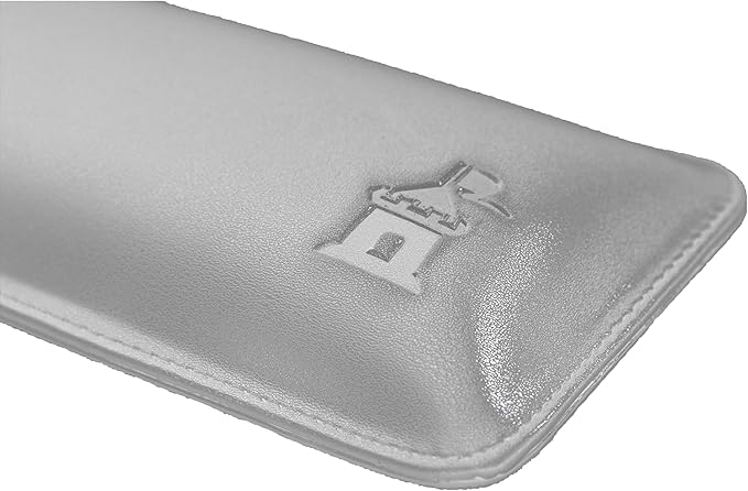Bailey Compact by Castle - Wrist Rest for Keyboards with Around 61 Keys - Leather Ergonomic Computer Extra Firm Keyboard Wrist Support for Typists, Gaming, Heavy Office Use (Stone, Compact Size)