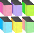 Oleitodh 36 Pack Legal Pads Bulk 12 Colors, Narrow Ruled Notepad 5x8, Multicolor Small Notepads 30 Sheet/notepad, Colored Mini Writing Pads with Sturdy Backboard, Perforated Lined Note Pads for Study