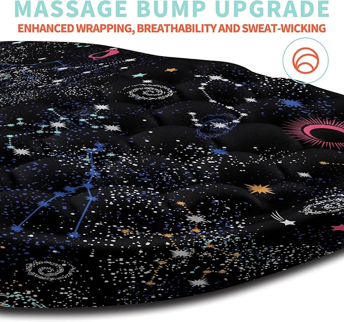 Ergonomic Mouse Pad Wrist Support with Memory Foam Massage Bulge, Carpal Tunnel Pain Relief Mousepad Wrist Rest for Mouse(12x8 inch, Galaxy)