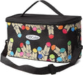Toprema New Marker Pen Case Holder for 120 Markers Organizer Multifunctional Zipper Storage Carrying Bag with Pattern Black