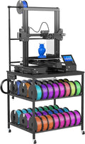 3D Printer Stand with Filaments Storage Rack Rolling 3D Printer Table with Wheels 3D Printing Stand Workbench Holder for PLA/ABS/PETG/TPU for Studio,Office, Garage, Workshop