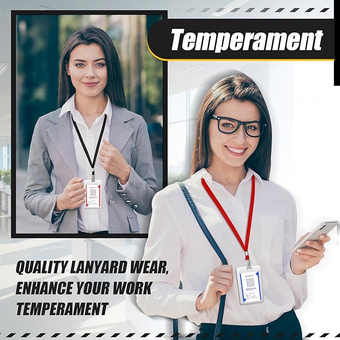 Wesnoy 1000 Pack Bulk Lanyards for ID Name Badges Holder Flat Lanyards with Clip for Office School Accessories(Multi Color)