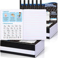 Watersay 30 Pack Primary Ruled Composition Notebook, Grade K-2 Journal 50 Sheets, 7-1/2" x 9-3/4" Primary Composition Book Writing Notebook for Kids Kindergarten Preschool 1st 2nd Grad (Black)