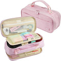 Pencil Case, Large Capacity Pencil Case Organizer; Double Zipper Storage Bag; Big Pencil Pouch for College School Office Teen Girl Boy Men Women Adult