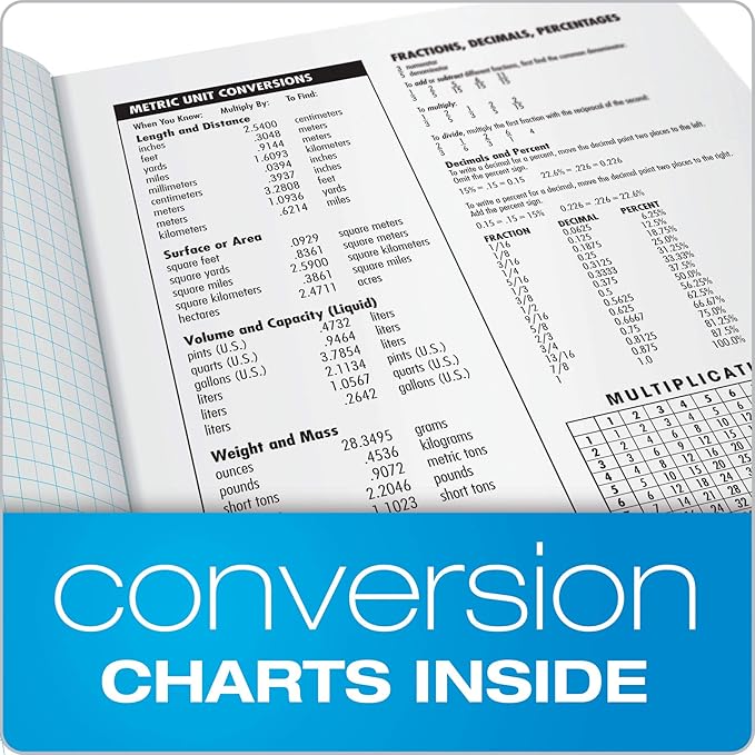 Oxford Composition Notebooks, Graph Ruled Paper, 9-3/4" x 7-1/2", Black Marble Covers, 80 Sheets, 12 per Pack (63786)