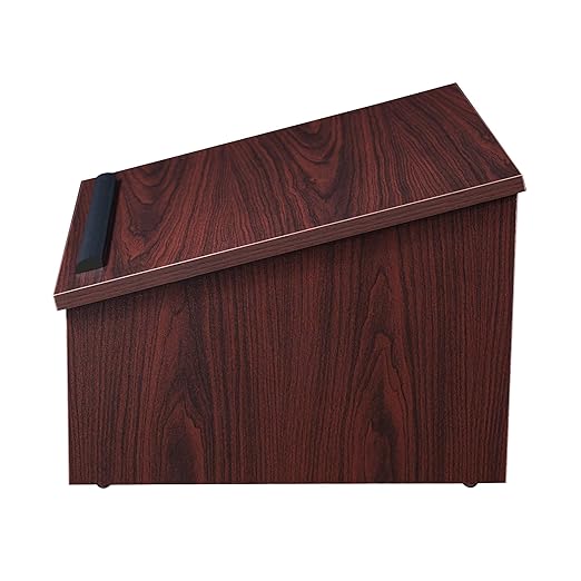 OEF Furnishings OEF22MY Commercial-Grade Tabletop Lectern with Storage Shelf (Mahogany, High-Pressure Laminate Top)