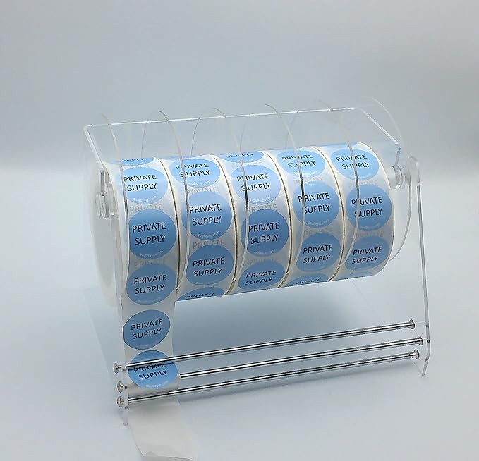 10 Inch, Heavy Duty Adjustable 6-Disk Label Dispenser, by Quality IZ