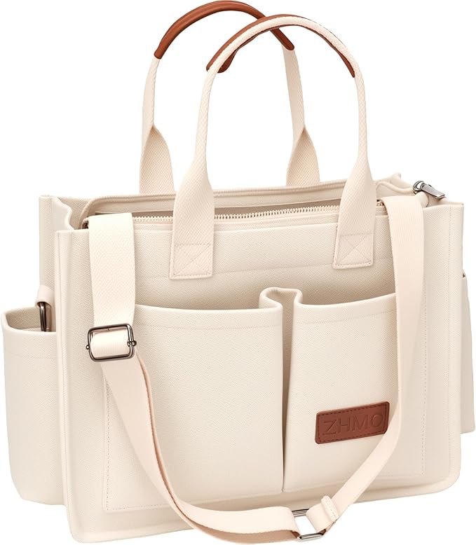 Canvas Tote Bag for Women,Women's Bags Crossbody Bags Work Laptop Tote Bag Large Handbags Purse for Travel Nurse Teacher