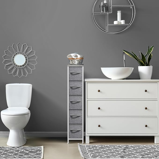 Sorbus Kids Dresser with 5 Drawers - Storage Unit Organizer Chest for Clothes - Bedroom, Kids Room, Nursery, & Closet