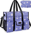 Utility Tote - Water Resistant with 19 Exterior/Interior Pockets - Large Women/Teacher/Work Bag