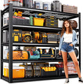 72" H Garage Shelving Heavy Duty Storage Shelves, 5-Tier Adjustable Metal Shelving Unit, Utility Garage Organizer Shelf for Basement, Pantry, Warehouse, Supermarket, 59" W x 19.7" D x 72" H
