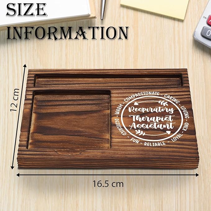 Respiratory Therapist Assistant Sticky Note Holder, Appreciation Gift for Therapist Assistant Nurse, Thank You Gifts for Pulmonology Assistant Self-Stick Note Pad Holders Desk Organizer TZP20