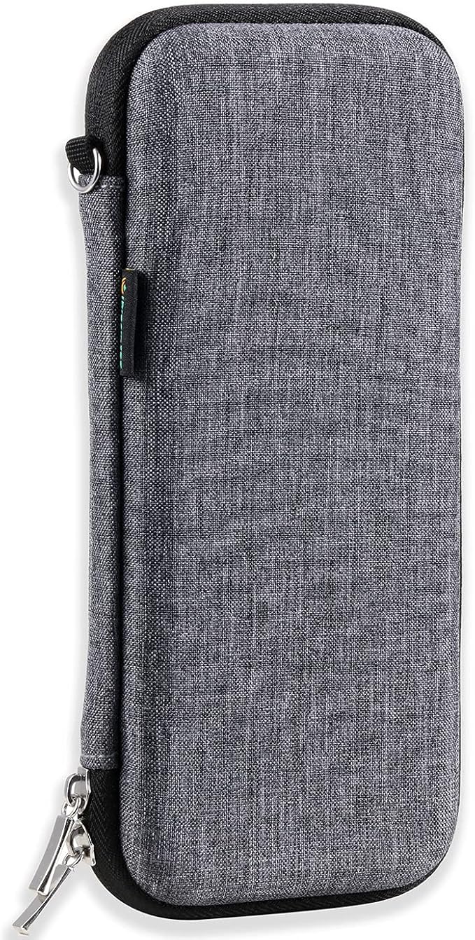 iDream365 Upgraded Hard Pencil Case Box for Adults,Durable Pen Carrying Case with Zipper-Grey