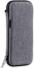 iDream365 Upgraded Hard Pencil Case Box for Adults,Durable Pen Carrying Case with Zipper-Grey