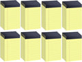 48 Pack Legal Pads Bulk,5 x 8 Inch Yellow Notepad, Note Pads College Ruled Perforated Memo Pad for Work Study Daily Note Taking List, Lined Writing Pads Memo Refills Notepads for Office Home School
