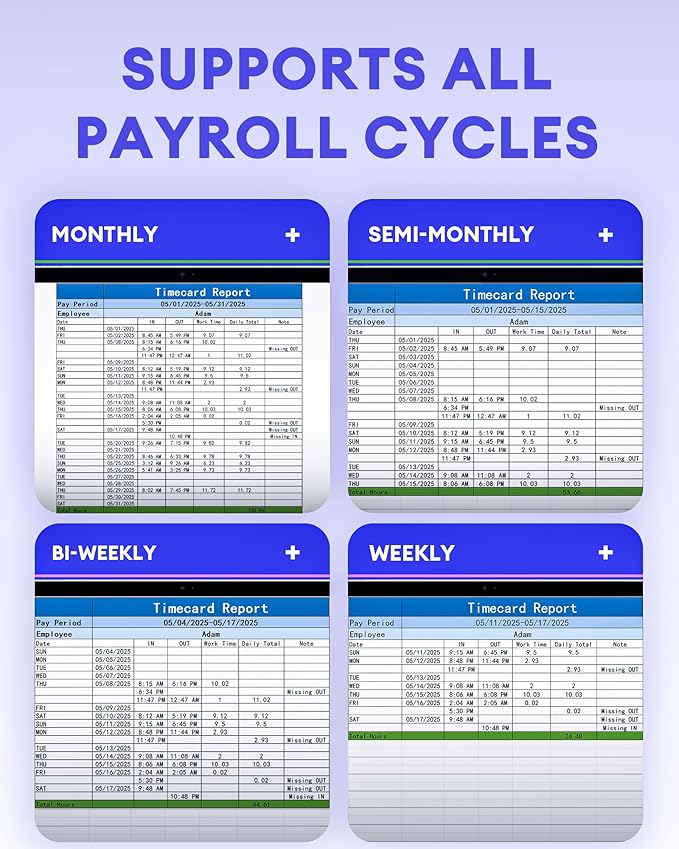 NGTeco APP-Based Time Clock, Fingerprint & PIN Time Clocks for Employees Small Business, 2.4GHz WiFi Biometric Clock in Machine for Employees with APP for iOS Android, No Monthly Fee