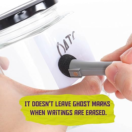 ATack Whiteboard Dry Erase Tape, 2 Inches x 30 Foot, White, Smudge-Free White Board Dry Erase Label Sticker for Storage Bins, Classrooms, and Teachers for Reading Lessons for Sentence Strips