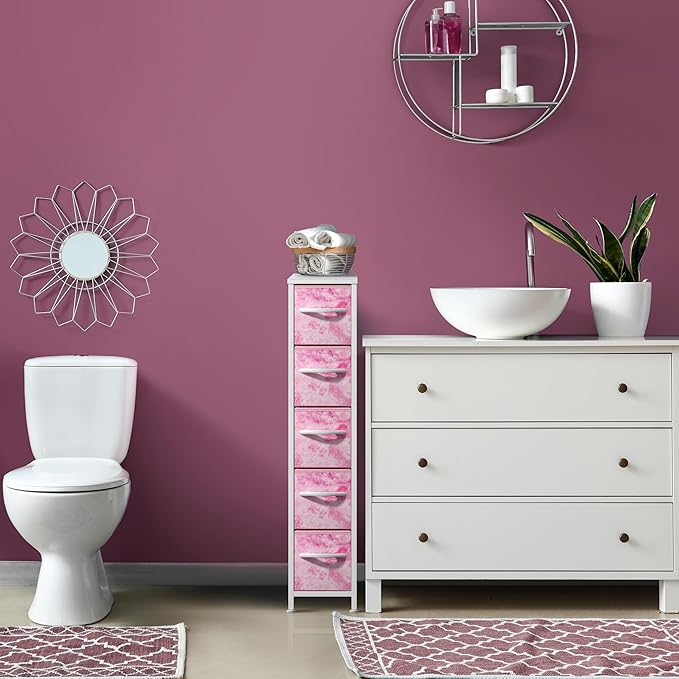 Sorbus Kids Dresser with 5 Drawers - Storage Unit Organizer Chest for Clothes - Bedroom, Kids Room, Nursery, & Closet