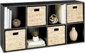 Best Choice Products 8-Cube Storage Organizer, 11in Shelf Opening, Bookcase, Display Shelf, Customizable w/ 3 Removable Back Panels – Black