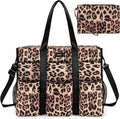 IBFUN Utility Tote Bag with 14/24 Pockets Zip Top Teacher Tote Bag for Teacher/Work Women