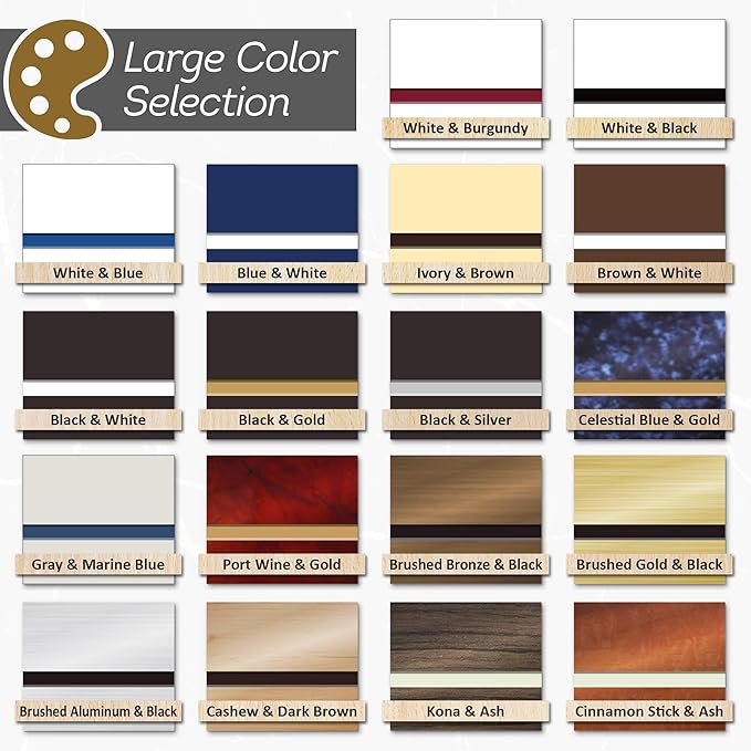 Desk Sign, Custom Desk Name Plate/Sign, 8.5x11 Inches, 18 Colors, Up to 14 Lines, Prestige Collection, USA Made By MY SIGN CENTER