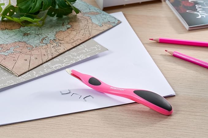 Bostitch Professional Magnetic Easy Staple Remover, Vibrant Colored Staple Puller Stick, Staple Remover Tool for Office Home & School, 3 Pack