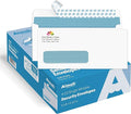 Aimoh 500#10 Custom Printed Single Left Window Self Seal Security Envelopes, Text and Logo Customization, Self Sealing Closure, Security Tinted, Size 4-1/8 x 9-1/2 Inches, 24 LB, 500 Count (7-35210)