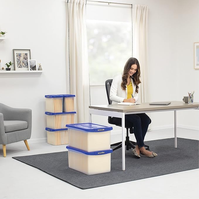 Bankers Box Heavy Duty 20" Plastic Letter File Box