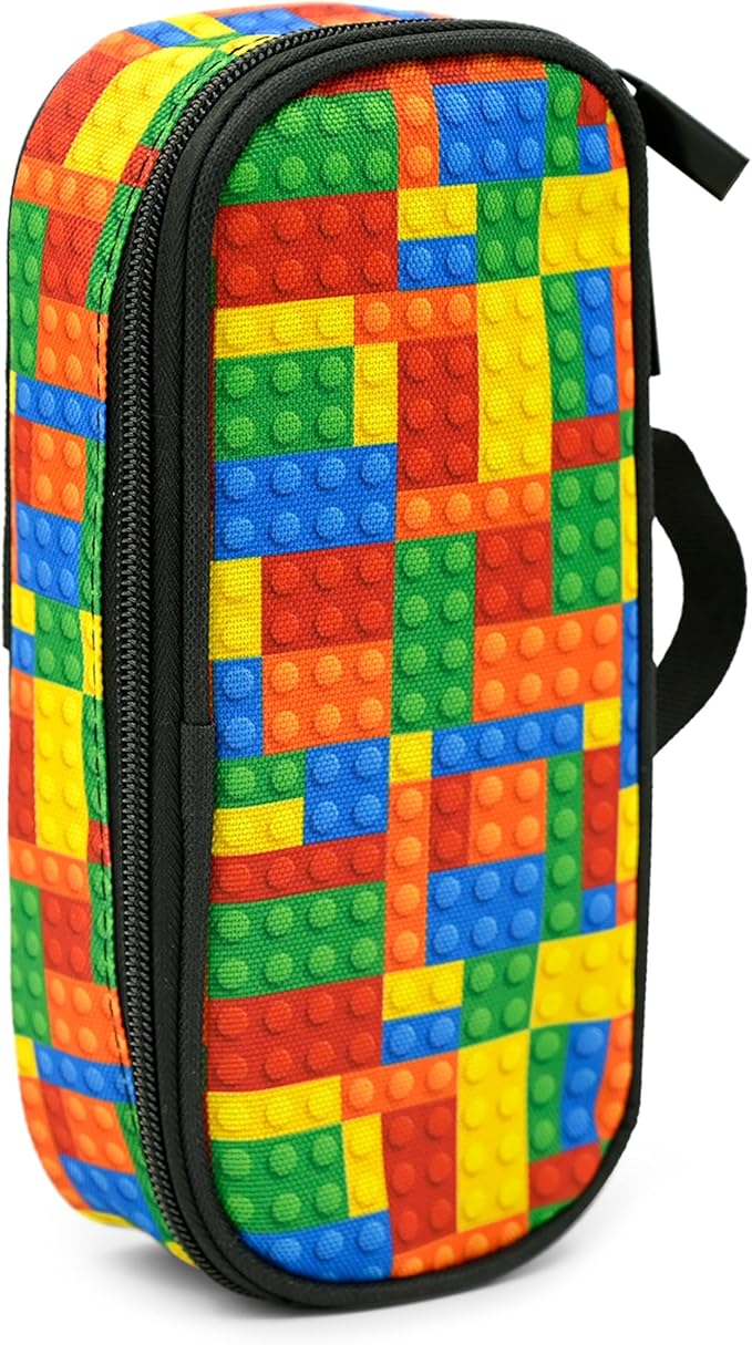 Brick Pencil Case Pencil Pouch Large Capacity Pen Bag School Office Organizer Stationery Storage Box For Girls Boys Teen Kids