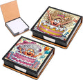 2 pcs Surprise Diamond Painting Kit Note Box,Memo Paper Storage Box Diamond Art,Sticky Note Holder Diamond Art,Diamond Painting Memo Pad For Office Desk. (Surprise)