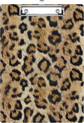 Leopard Print Clipboard Decorative Clip Board with Metal Clip A4 Standard Size 12.5" X 8.7" for Teacher Students Nurses Office