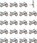 Dirt Bike Push Pins - Silver Dirt Bike Map Pins for Cork Boards, Maps, or Lapel Use - Designed in USA - Set of 20