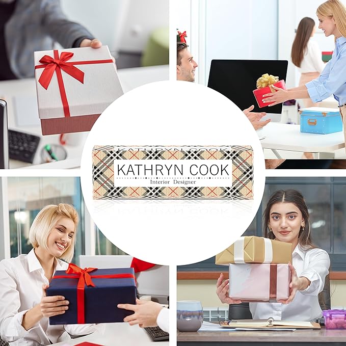 Personalized Name Plates for Office - Gifts for Teacher, Boss, Employee Appreciation - Desk Decor (chessboard2)