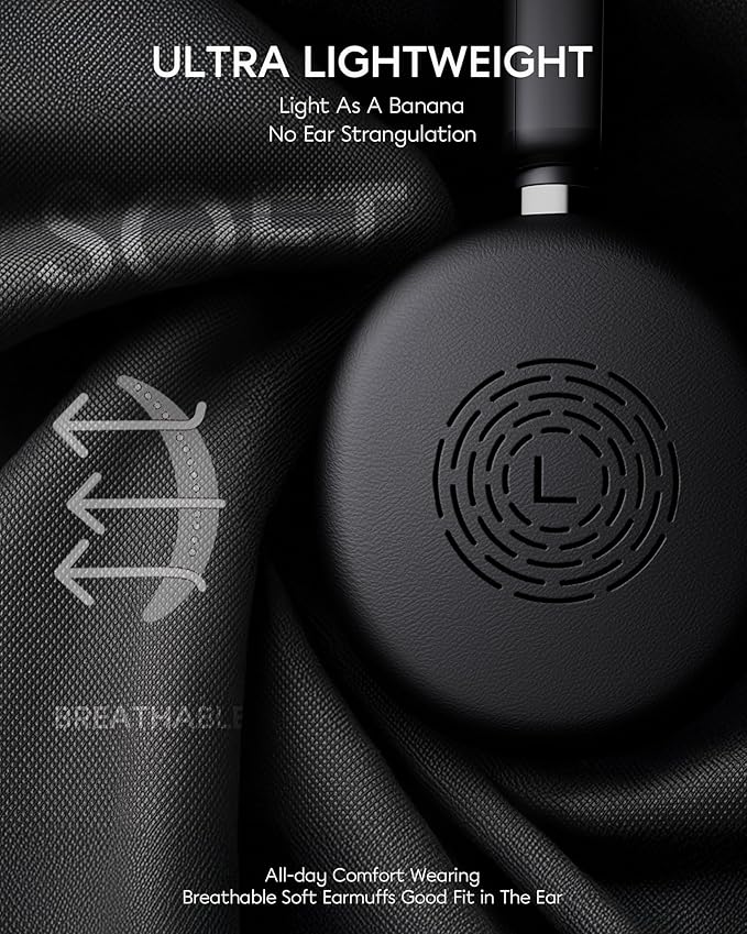Rownfusny Bluetooth Headphones Wireless Headset with Mic for Work-V5.3 Computer Headsets with Noise Reduction Microphone, 2.4Ghz USB Dongle & Mute Button for PC, Laptop, Office, Home