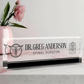 Desk Name Plate Personalized, Doctor Name Plate for Desk, The Office Gifts Employee Appreciation Gifts for Doctor and Nurse, Office Desk Decor for Women and Men