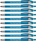 Personalized Pens in BLUE INK With your Custom Logo or Text Pens-Pack of 450- for Marketing, Parties, and Events, 2 in 1 Capacitive Stylus & Ballpoint Pen Compatible With Touchscreen Devices, Teal