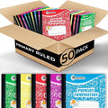 Rosmonde 50 Pack Bulk Composition Notebook, K-2 Primary Ruled, 200 Pages (100 Sheets), 9-3/4 x 7-1/2, Primary Composition Notebook Bulk With Header For Drawing, Grades K-2, Bulk School Supplies
