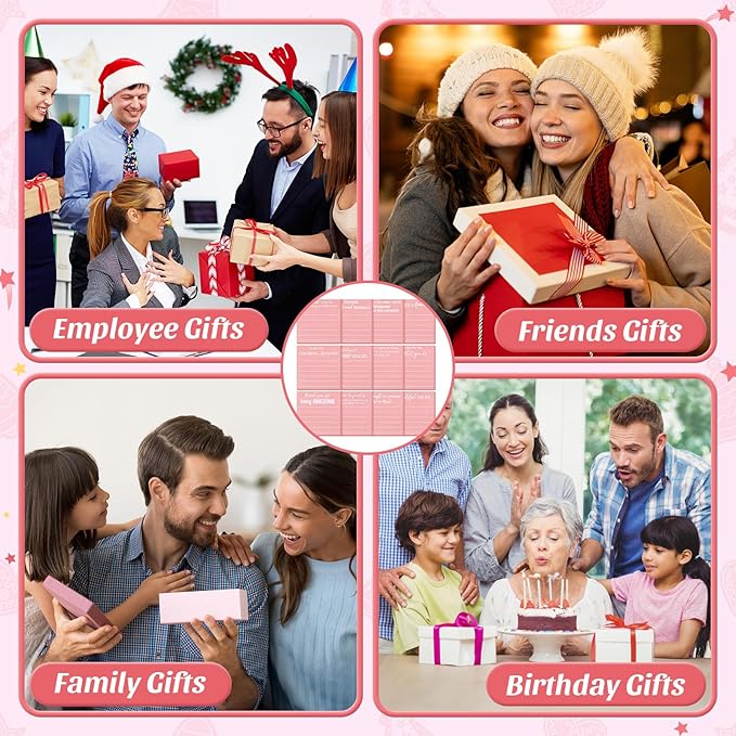 Yinder 24 Pcs Employee Appreciation Sticky Notes New Year Gift Bulk Motivation Sticky Note Pads Inspirational Gift for Teacher Nurse Staff Coworker Office Supply 3 x 3'' (Appreciation,Pink)