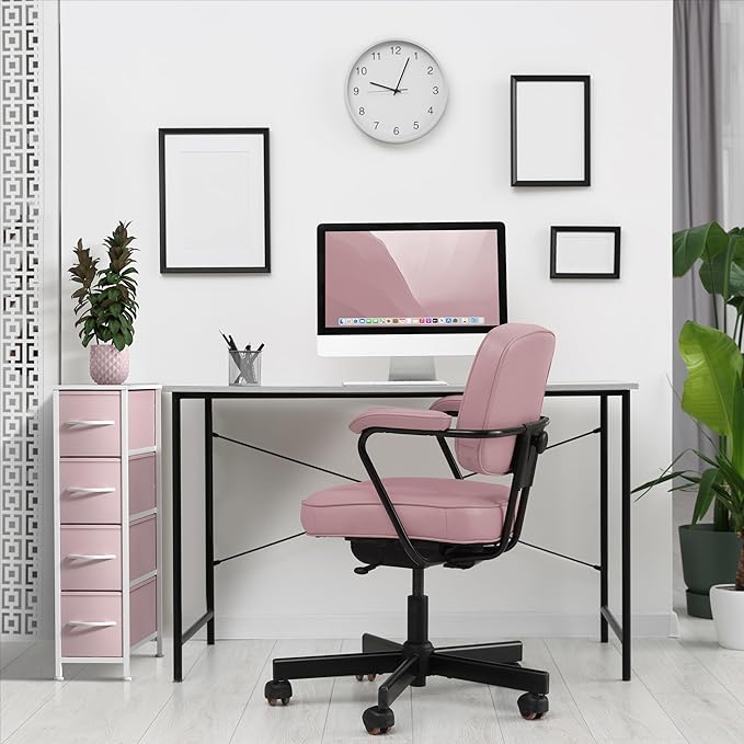 Sorbus Kids Narrow Dresser with 4 Drawers - Vertical Slim Storage Chest of Drawers with Steel Frame, Wood Top & Easy Pull Fabric Bins for Small Spaces, Closets, Bedroom, Bathroom & Laundry