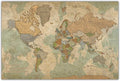 HolyCowCanvas Personalized Push Pin World Map on Canvas in Vintage Earth Tones, Customize with Your Names and Quote to Track Travels, World Map Pin Board, Travel Tracker (60x40, Floating Frame)