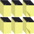 Oleitodh 4x6 Notepads – 48 Pack Yellow Memo Pads Small Writing Pads with Perforated Lined Pages, Mini Note Pads 50 Sheets per Lined Note Pads 4x6, Pocket Notepads for Office School Home Supplies