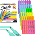 Sharpie Tank Highlighters, Chisel Tip, 12 Assorted Fashion Colors, Value Pack, 36 Count - For Studying, Note-Taking, School, College, Office, Student & Teacher Supplies