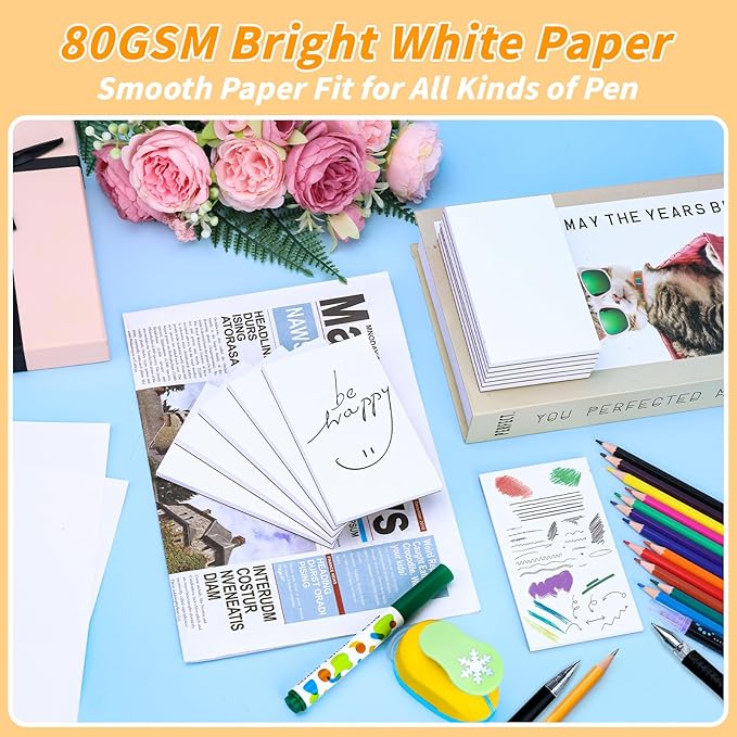 Note Pads 3x5, 36 Pack Small NotePads, Server Note Pads, Scratch Pads 3x5, Memo Pads White Paper, 50 Sheets per Blank Note Pads 3x5, Mini Writing Pads Pocket Notepads for Office School Home Supplies
