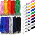 Wesnoy 2000 Pack Bulk Lanyards for ID Name Badges Holder Flat Lanyards with Hook Clip Swivel for Office School Accessories (Multi Colors)