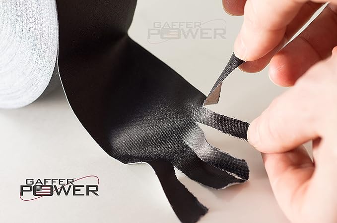 Gaffer Power Proudly Made in The USA, Real Professional Grade Gaffer Tape, Heavy Duty Gaffers Tape, Non-Reflective, Multipurpose. 2 Inches x 30 Yards, Black