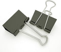 Nctinystore Binder Clips Large Metal Clamp 2 inch / 50 mm (Black, 12-PCS)